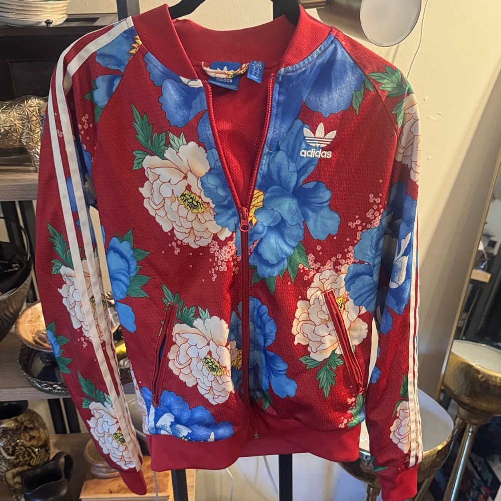 Farm Rio x Adidas Originals Chita Floral Womens Track SS Jacket Womens Size XS
